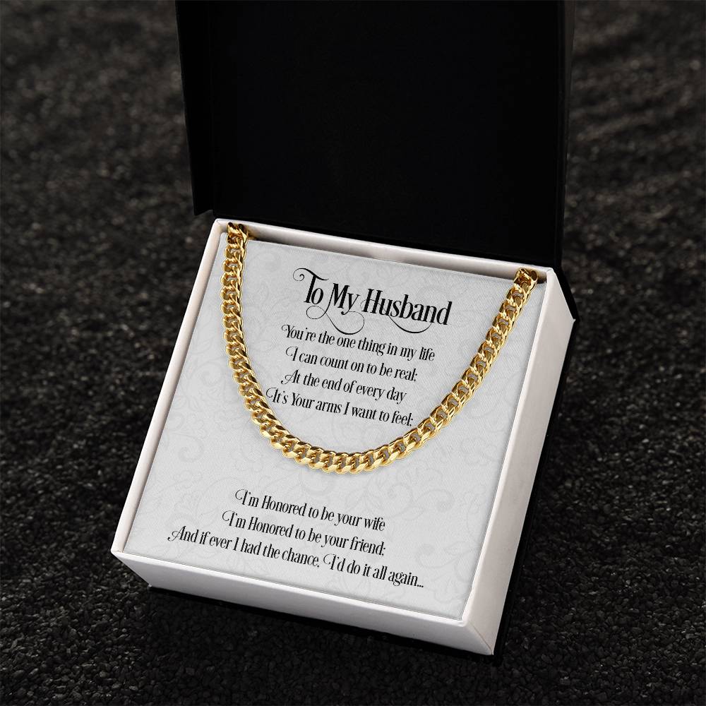To My Husband | Cuban Link Chain