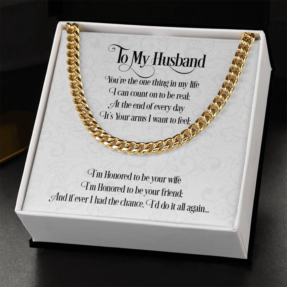 To My Husband | Cuban Link Chain