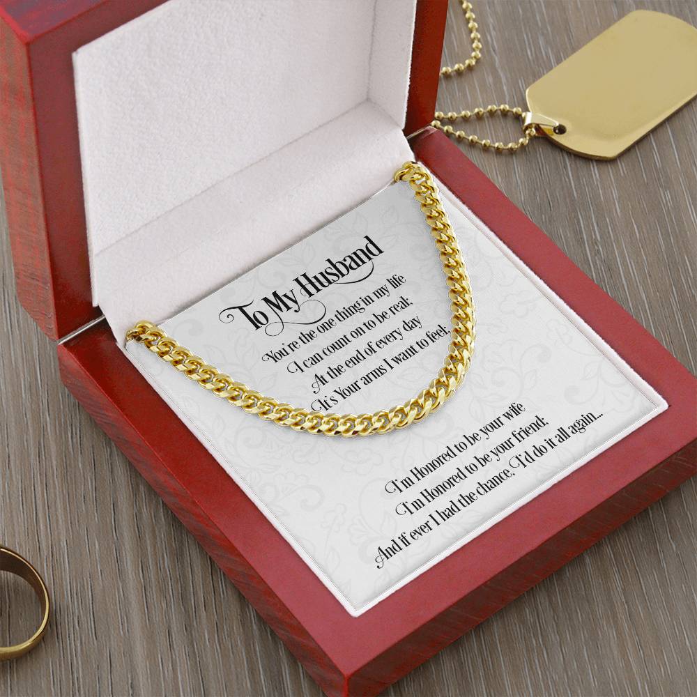 To My Husband | Cuban Link Chain