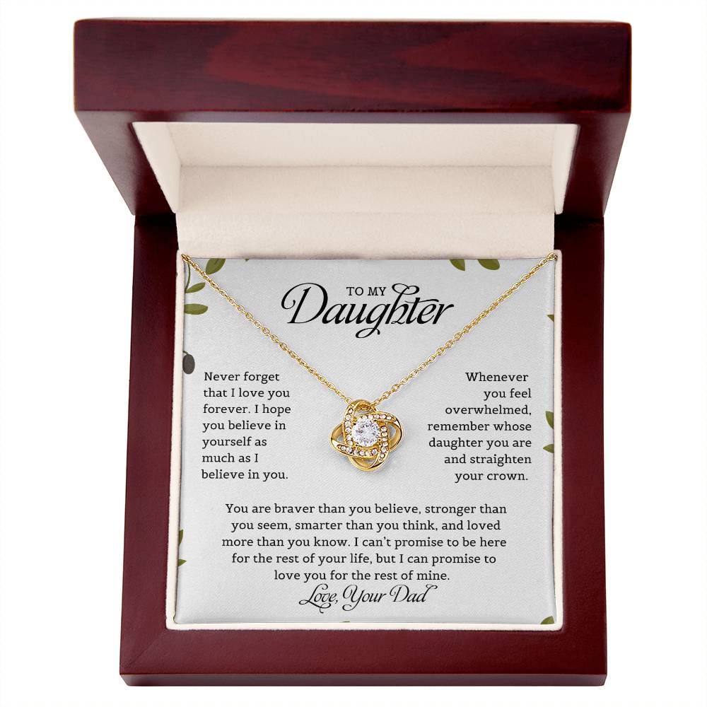 To My Daughter | Love Knot Necklace